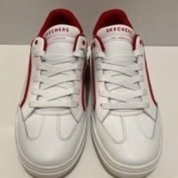 Skechers street sneaker air cooled, memory foam women’s shoes white/red Sz 5 - Picture 4 of 5